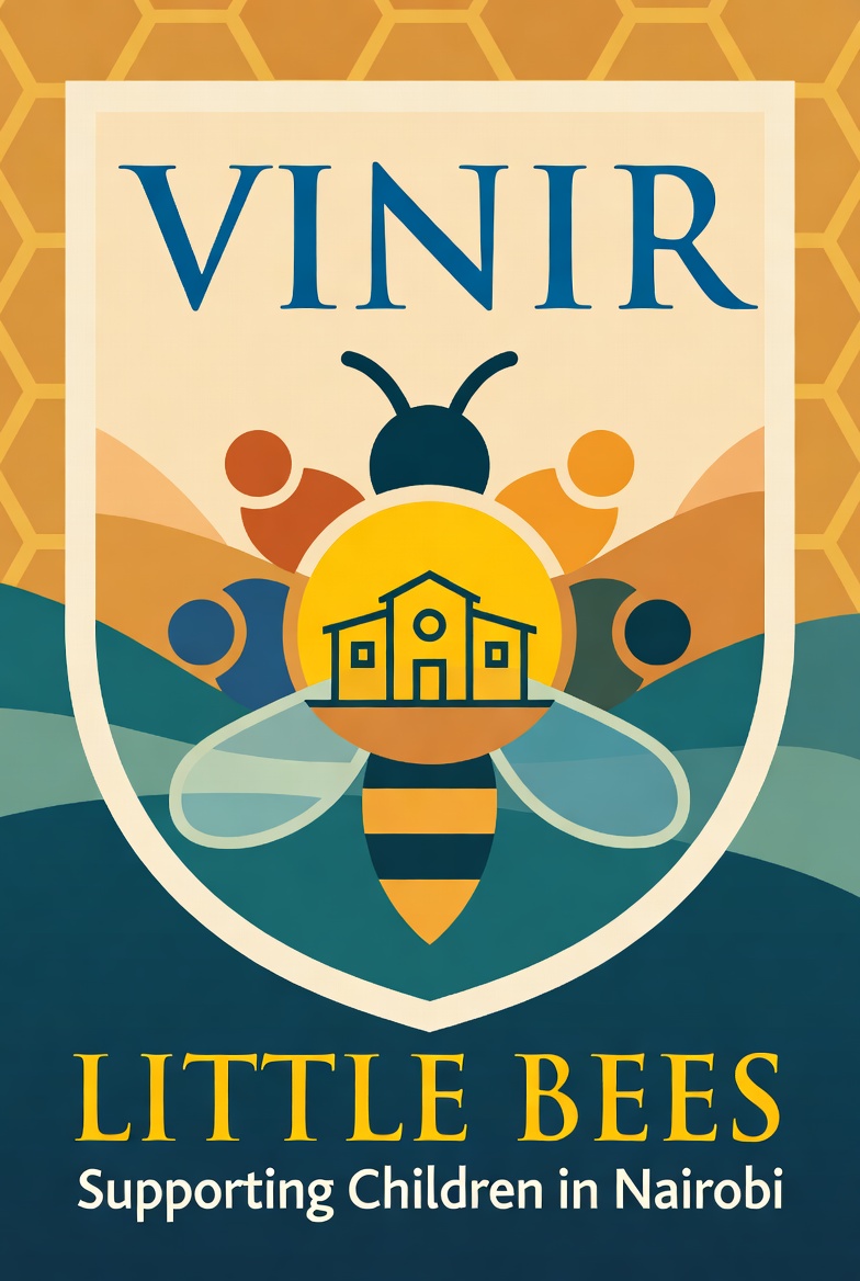 Shield with bee